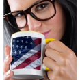 thumbnail image 2 of 3drose, American Flag - Us48 Sav0078 - Savanah Stewart, 11oz Two-tone Yellow Mug, 2 of 6
