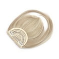thumbnail image 7 of Benehair Clip in Fringe Hair Extensions as Humam Neat Bangs Thick Hairpiece 6" Sandy Blonde Mix Bleach Blonde, 7 of 7