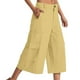 thumbnail image 1 of WILLBEST Pantalones Casuales de Lino Ajustados para Mujer, con Cintura Elástica y Cordón Ajustable para Mayor Comodidad y Estilo. Chica, 1 of 5