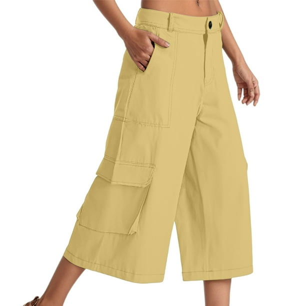 WILLBEST Pantalones Casuales de Lino Ajustados para Mujer, con Cintura Elástica y Cordón Ajustable para Mayor Comodidad y Estilo. Chica
