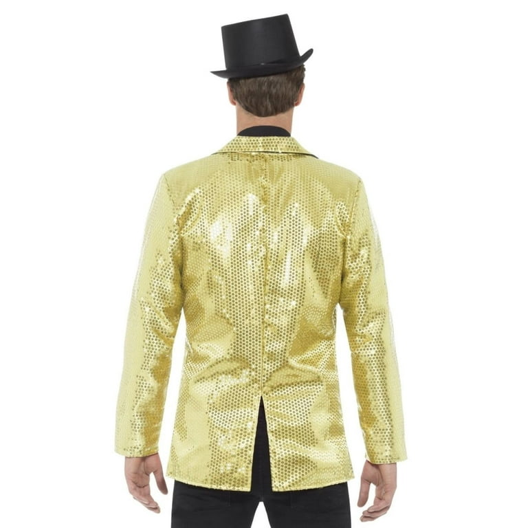 Gold sequin jacket men deals