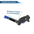 thumbnail image 6 of Short Long Brake Clutch Levers for Yamaha WR125X 09-15 6 Position Adjustable Motorcycle Handlebar Brake Lever Aluminum Alloy Black Handle Blue End, 6 of 6