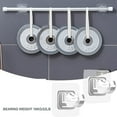 thumbnail image 3 of 8PCS No Drill Curtain Rod Brackets Holder Hooks for Home, 3 of 5