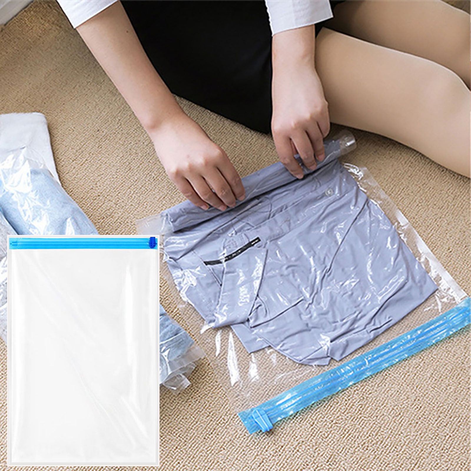  Relime Vacuum Bags for Travel, Revolutionary Reusable  Compression Bags for Travel Suitcases and Backpack, Space Saver Bags for  Travel - Carry on Set
