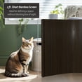 thumbnail image 6 of 2 ft. Short Bamboo Wave Screen in Dark Mocha Freestanding Desktop Partition, 6 of 7