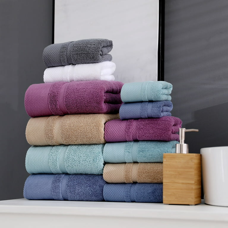 Lightweight Bath Towels Quick-Dry High Absorbent 100% Cotton Lightweight  Towel for Bathroom, Guests, Pool, Gym, Camp, Travel, College Dorm, Shower  Brown 50x100cm 