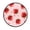 Strawberry and Pink Polka, variant on 36.2 Inch Round Floor Mat Blossoming Lotus Carpet Decor Rug for Living Room Bedroom