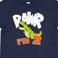 thumbnail image 4 of Inktastic Rawr I'm 2 Baby Tyranosaurus Rex Boys or Girls Baby T-Shirt, 4 of 5