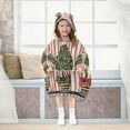 thumbnail image 7 of FORMRS Wearable Blanket Hoodie with Sleeves for Kids Cozy Flannel Sweatshirt, Stripes Trees, 7 of 7