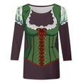 thumbnail image 4 of Women’s Casual Oktoberfest Themed Short Sleeve Round Neck T-Shirt Graphic Tee for Festivals and Retro Parties, 4 of 4