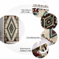 thumbnail image 5 of Small Stall Shower Curtain 48x72 Inch Narrow Half Size Boho Red Teal Brown Bath Curtains Bathroom Decor Southwestern Vintage Geometric Waterproof Fabric Shower Curtain Set with Hooks 48 Inch, 5 of 6