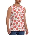 thumbnail image 2 of Haiem Men's Strawberry Flower Print Tank Tops Summer Sleeveless Cut Off Workout T-Shirts Fitness Vest Athletic Undershirts-XX-Large, 2 of 8