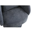 thumbnail image 5 of Swivel Accent Chair Armchair, Round Barrel Chair Comfy Linen Fabric Accent Sofa Chair Club Chair Leisure Chair for Bedroom Living Room Lounge Hotel Office, Dark Gray, 5 of 7