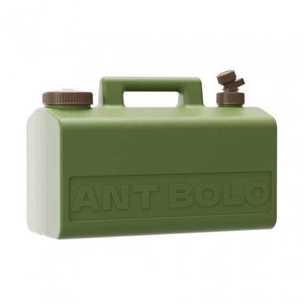 Contenedor de almacenamiento de agua, jarra de almacenamiento de agua para acampar de 20 l con pico, agua líquida Verde