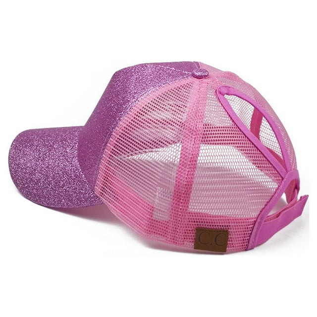 Gorra de béisbol Minnieouse de algodón para mujer rosa ajustable