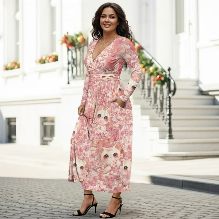 chinese dress ladies Leopard Print Maxi Dress main image 1