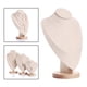 thumbnail image 3 of Expositor de joyas con base de madera, soporte para busto, cadena y maniquí Blanco roto L, 3 of 9