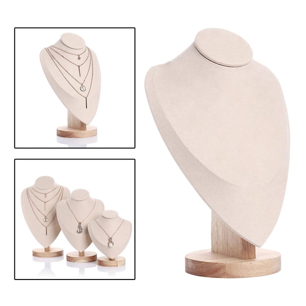 Soporte de exhibición de joyería Base de collares busto cadena gargantilla titular MANIQUÍ para MUJER decoración para hogar L Salvador organizador de soporte de joyería