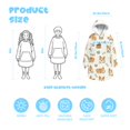 thumbnail image 3 of Corgi and Dog Food Cream Pattern Lamb Fleece Blanket Hoodies for Teens ,Teens Oversize Sherpa Wearable Hooded Blanket Sweatshirt with Super Pockets, 3 of 5