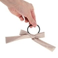 thumbnail image 4 of Unique Bargains 1 Pc Simple Solid Bow Ribbon Hair Elastic Band for Home Pink, 4 of 5