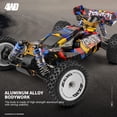 thumbnail image 5 of WLtoys 124007 RC Cars, 1:12 Scale Remote Control Car, 4WD 75KM/H High Speed Racing Car, 2.4GHz All Terrain Off Road RC Truck with Brushless Motor and Metal Chassis for Adults, 5 of 10