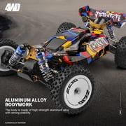 WLtoys 124007 RC Cars, 1:12 Scale Remote Control Car, 4WD 75KM/H High Speed Racing Car, 2.4GHz All Terrain Off Road RC Truck with Brushless Motor and Metal Chassis for Adults