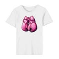 thumbnail image 6 of VKOYWKM Women's Breast Cancer Survivor T-Shirts Breast Cancer Awareness Shirts Short Sleeve Inspirational Breast Cancer Graphic Tees Crew Neck Loose Fit Pink Ribbon Tops, 6 of 9