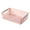 Pink, variant on Plastic Book Basket with Handles, Heavy Duty Portable Storage Organizer, Cleaning Supply for Dorm, Offfice, Camping, Travel, Home (Dark Grey/1 Pack) 10.63x5.71x7.68"