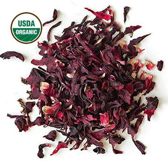 Organic Hibiscus flower Tea, cut & sifted 16 oz | Bulk Hibiscus sabdariffa | 16 oz Hibiscus Flower c/s | Dried Herbs | Metaphysical | Natural Herbs