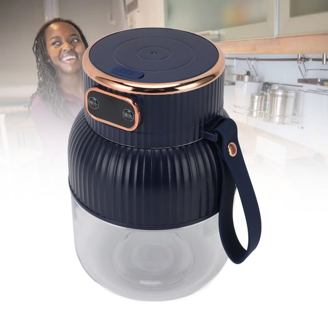 Extracteur de Jus Électrique, Gobelet Extracteur de Jus Portable Grande Capacité Multifonctionnel Détachable pour Rassemblements Usage Familial avec une Simple Touche de Pression, Produisant Ample Jus à la Fois