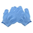 thumbnail image 1 of 2pcs Shower Exfoliating Bath Gloves Nylon Shower Gloves Body Scrub Exfoliator for Men Women Kids (Blue), 1 of 5