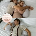thumbnail image 3 of Pharmedoc Body Pillow for Adults - Side Sleeper Pillow – Maternity and Pregnancy Pillow - Nursing Pillow for Breastfeeding - Pregnancy Must Haves - Arabesque Grey, 3 of 7