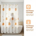 thumbnail image 6 of Unique Bargains Water-Resistant Printed Shower Curtain with 12 Hooks Orange 71"W x 71"L, 6 of 8