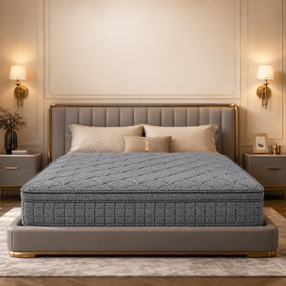 12" Queen Hybrid Mattress in a Box, Medium Firm Pocket Coil Mattress, Individually Wrapped Springs, Motion Isolation, White