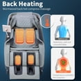 thumbnail image 5 of BestMassage 4D Massage Chair,Full Body Zero Gravity Recliner Chair with Smart Large Screen Bluetooth Heat Foot Roller,Grey, 5 of 7