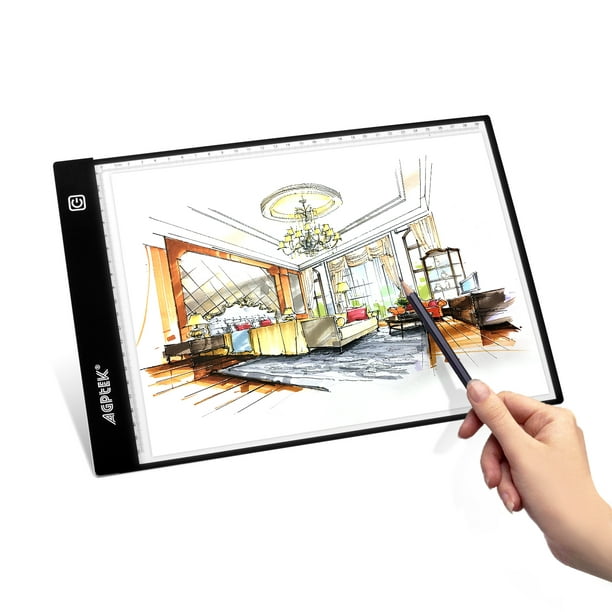 AGPtek LED Art-craft Tracing Light Pad A4 size Light Box Ultra-thin only  5mm with memory function USB Powered
