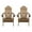 Dark Brown, variant on GDF Studio Cara Outdoor Acacia Wood Foldable Adirondack Chairs, Set of 2, Dark Brown