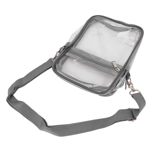 Bolso Transparente Bolso Bandolera Transparente con Cremallera Transparente de PVC Bolso Bandolera Transparente Impermeable con Correa Ajustable para Conciertos Festivales ANGGREK Otros