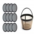 thumbnail image 4 of Premium Replacement Charcoal Water Filter Disks for Mr. Coffee Machines [12 Pack] and Reusable Basket Coffee Filter fits Mr. Coffee, 4 of 4