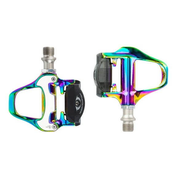 ZPAQI 1 Pair Bicycle Self-Locking Pedals Mountain Road Bike SPD-SL Clipless Pedals Colorful MTB Cycling Accessory