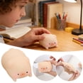 thumbnail image 4 of Lindo juguete antiestrés de cerdito - Juguete antiestrés de TPR suave para niños y adultos, juguete sensorial kawaii para apretar y divertirse, 4 of 9