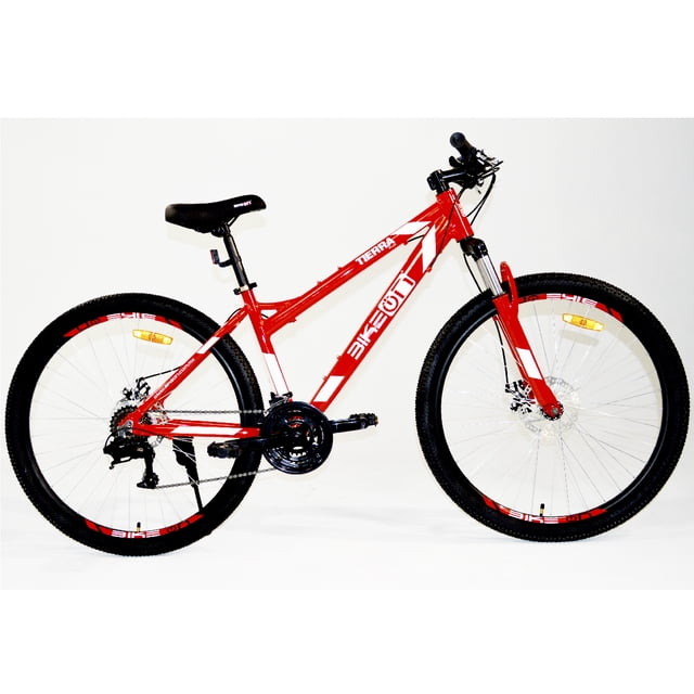 Bicicleta de montaña BikeON R27.5 roja Modelo tierra