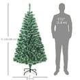 thumbnail image 3 of HOMCOM 6' Artificial Christmas Tree with Realistic Branches Green, 3 of 10