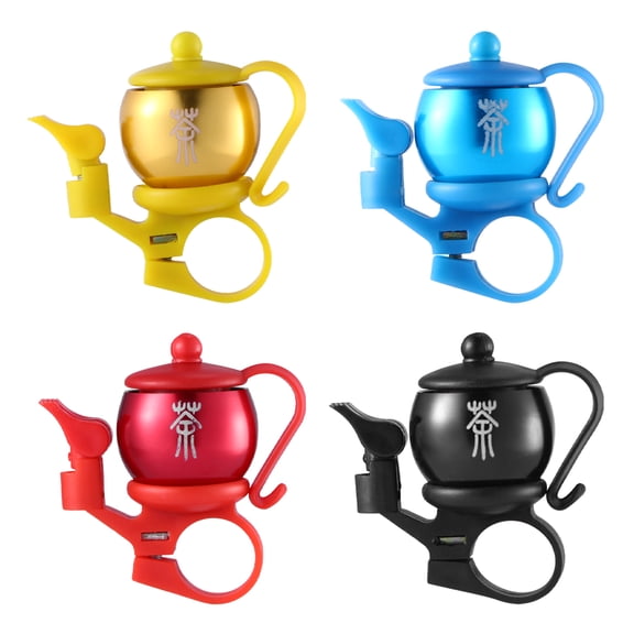 OUNONA 4-Pack Bike Bells Lightweight Horn Safety Accessories for Cycling and Outdoor Riding