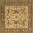 thumbnail image 1 of Ahgly Company Indoor Square Oriental Brown Industrial Area Rugs, 3' Square, 1 of 4