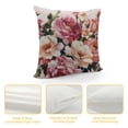 thumbnail image 4 of Acheng Decorative Throw Pillow Cover Happy Mother's Day Pillow Cases Spring Flowers Floral Pink White Plaid Warm Family Cushion Cover Super Soft Brushed Fabric Pillowcase for Home Couch Sofa Bed White, 4 of 5