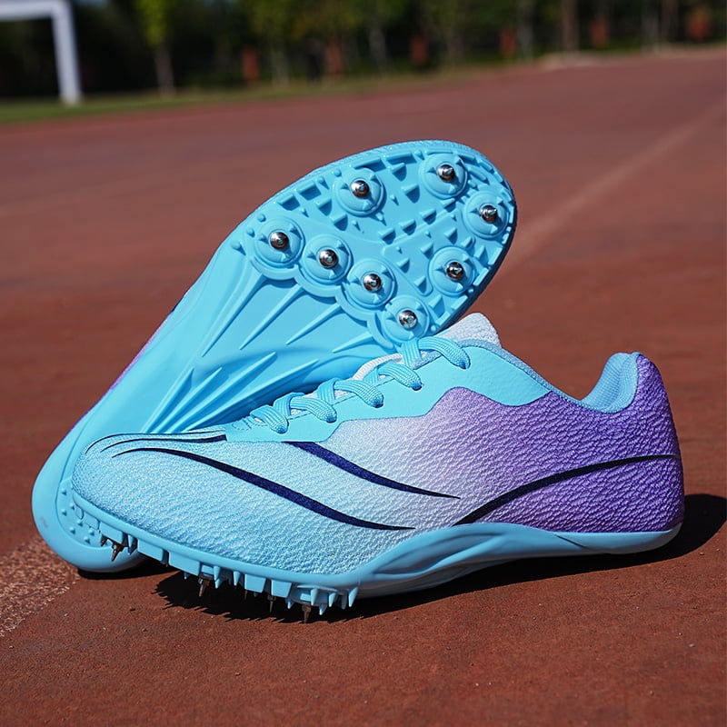 Men Women Kids Track and Field Shoes Professional 8 Spikes Running Racing Sneakers Breathable Lightweight Sprinting Shoes