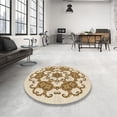 thumbnail image 4 of Ahgly Company Machine Washable Indoor Rectangle Transitional Golden Blonde Gold Area Rugs, 5' x 7', 4 of 7