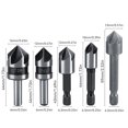 thumbnail image 2 of Kenally Chaflán, avellanador de acero inoxidable firme Industrial, herramientas de taladro convenientes, accesorio de cortador de contador, juego de Herramientas eléctricas Kenally TO010974-00B, 2 of 6