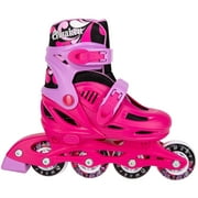 Cal 7 Adjustable Size Inline Roller Skates Kids Youth Boys Girls Youth (Kid's 4-Kid's 6, Pink)